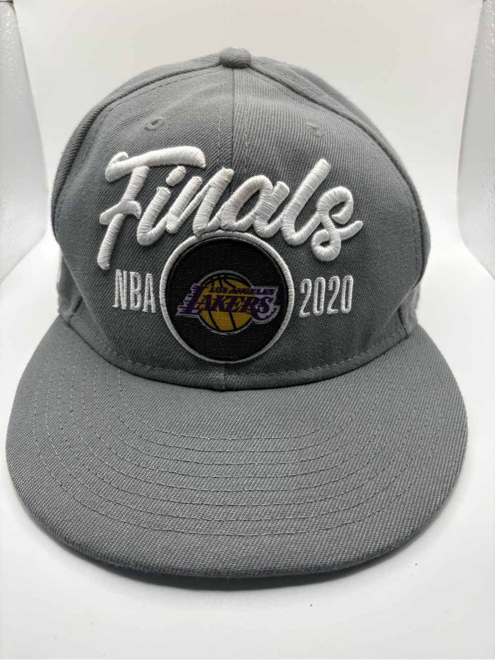 Los Angeles Lakers New Era 9FIFTY 2020 NBA Finals Gray Snapback Hat